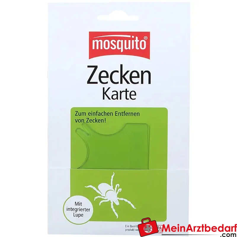 mosquito Zecken-Karte mit Lupe, Scheckkarte zur schonenden Entfernung, 1 St.