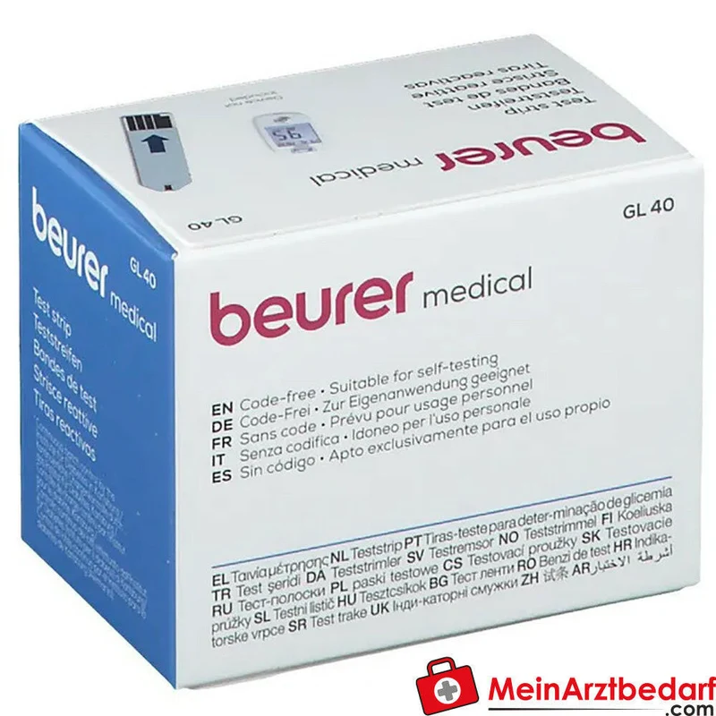 Beurer Blutzucker-Teststreifen GL40 50 Stück