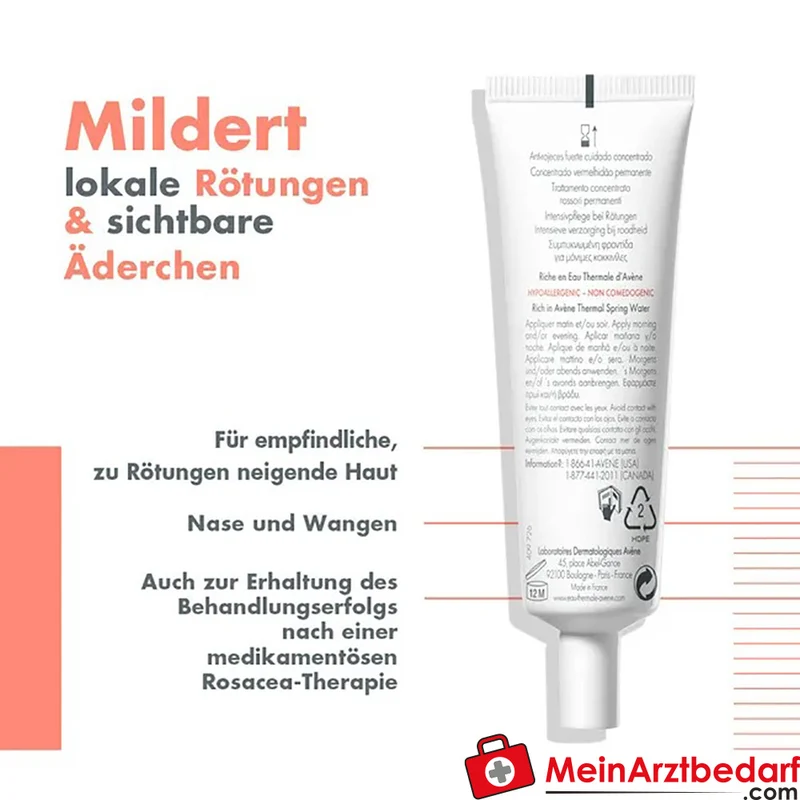 Avène Antirougeurs Fort Intensivpflege Creme mit Ruscus-Extrakt 30 ml