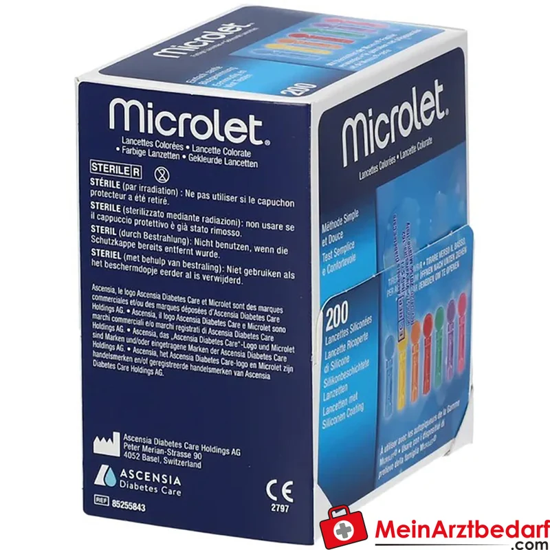 Microlet Einmallanzetten kompatibel mit Microlet 2 Stechhilfe 200 Stück