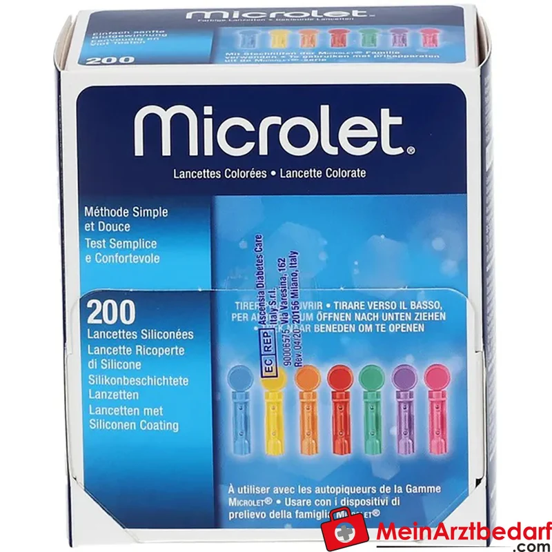 Microlet Einmallanzetten kompatibel mit Microlet 2 Stechhilfe 200 Stück