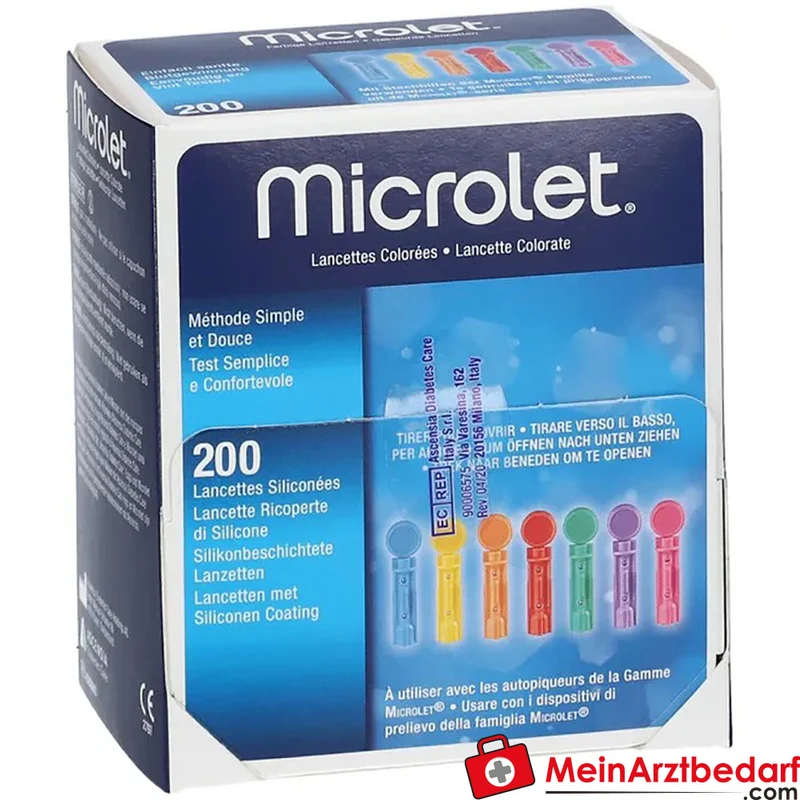 Microlet Einmallanzetten kompatibel mit Microlet 2 Stechhilfe 200 Stück