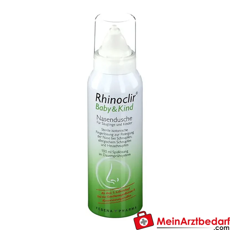 Rhinoclir Baby & Kind Nasendusche sterile isotonische Ringerlösung 100 ml