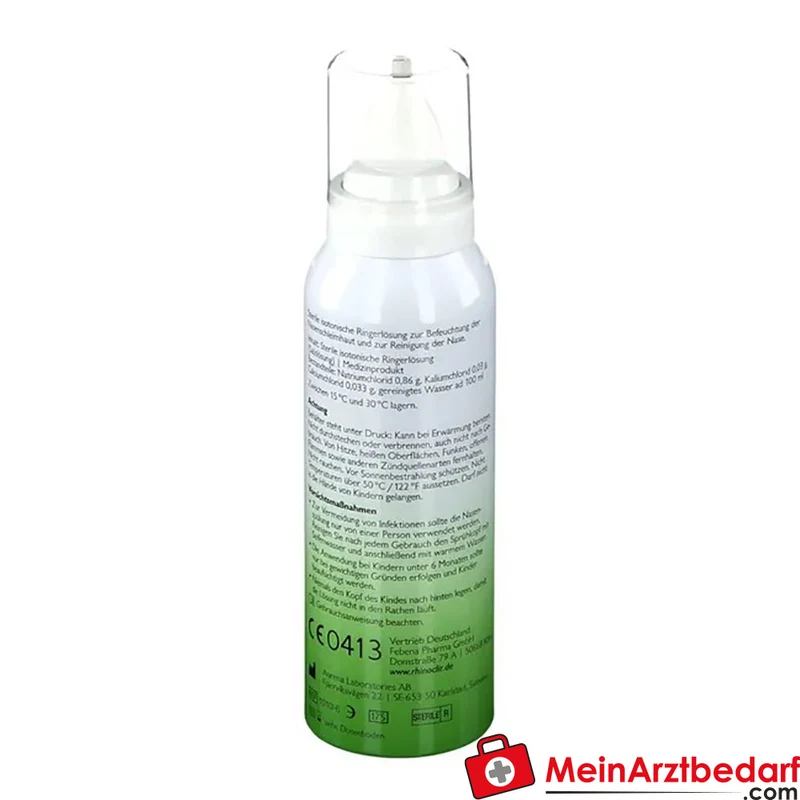 Rhinoclir Baby & Kind Nasendusche sterile isotonische Ringerlösung 100 ml