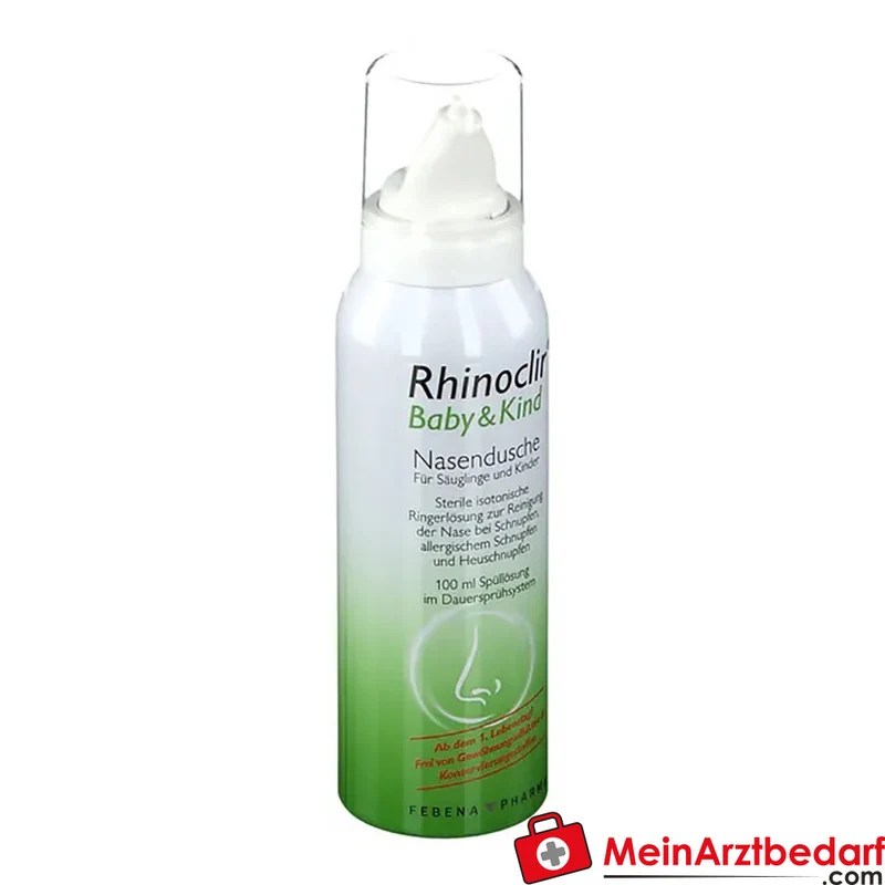 Rhinoclir Baby & Kind Nasendusche sterile isotonische Ringerlösung 100 ml