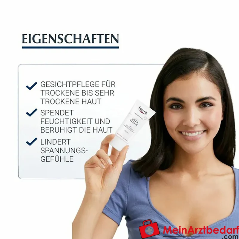 Eucerin Urea Repair Tag Gesichtscreme 5% Urea 50 ml
