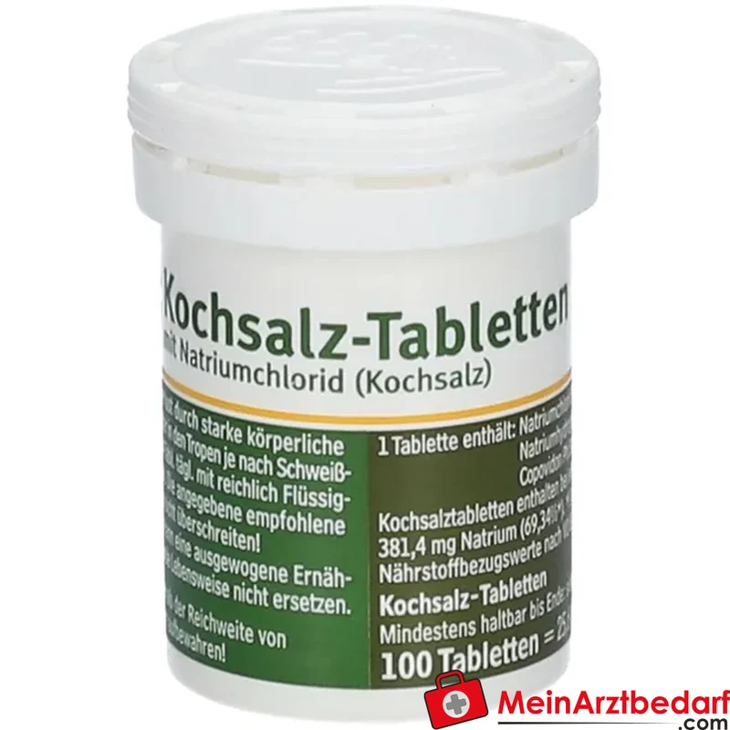 Kochsalztabletten 225 mg Natriumchlorid + 25 mg Natriumhydrogencarbonat Tabletten 100 Stück