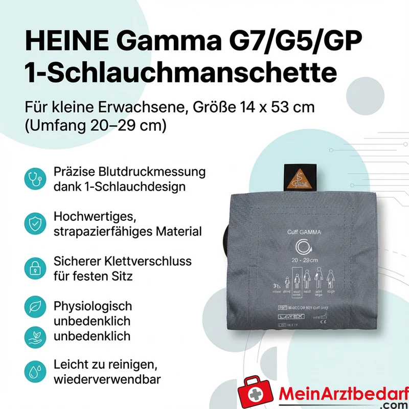 HEINE Gamma G7/G5/GP 1-Schlauchmanschette 14 x 53 cm Umfang 20-29 cm