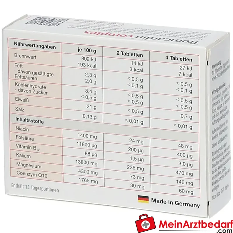 Tromcardin® complex Ubidecarenon 15 mg Kalium & Magnesium Tabletten 60 Stück