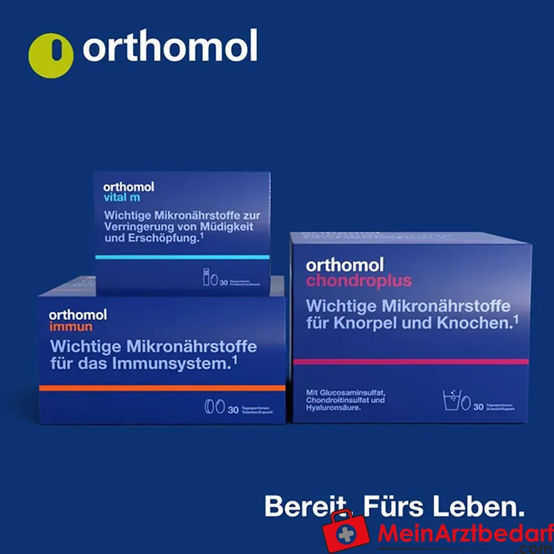 Orthomol Cardio Magnesium, Omega-3, Vitamin D3 Granulat/Tabletten/Kapseln 30 Tagesportionen
