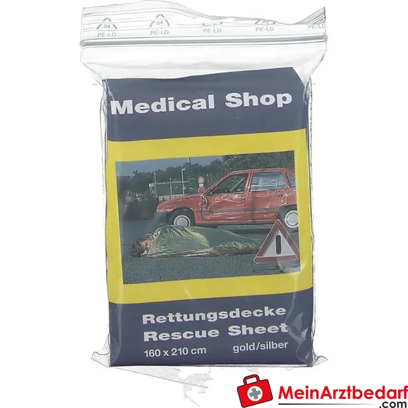 YPSISAVE Rettungsdecke gold/silber 160 x 210 cm 1 Stück