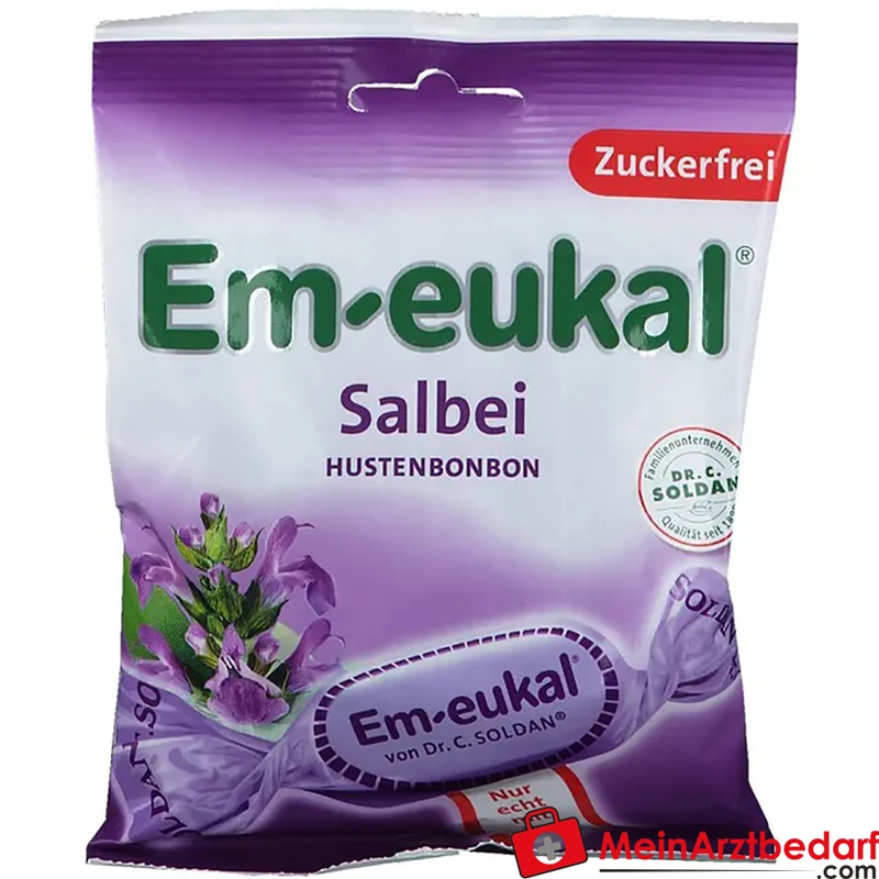 Em-eukal Salbei zuckerfrei Bonbons mit Vitamin C 75 g