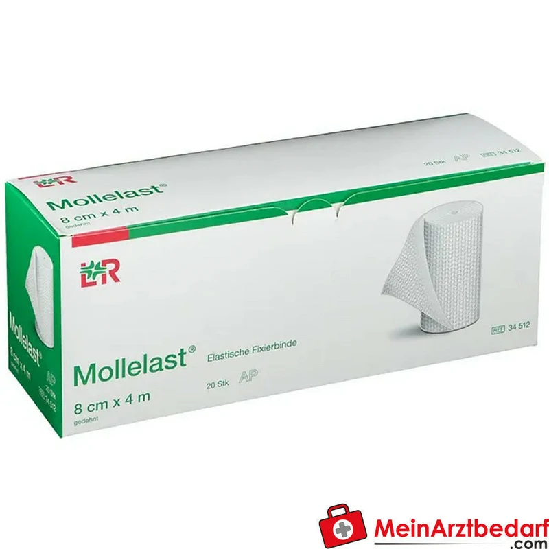 Mollelast elastische Fixierbinde 8 cm x 4 m 20 Stück