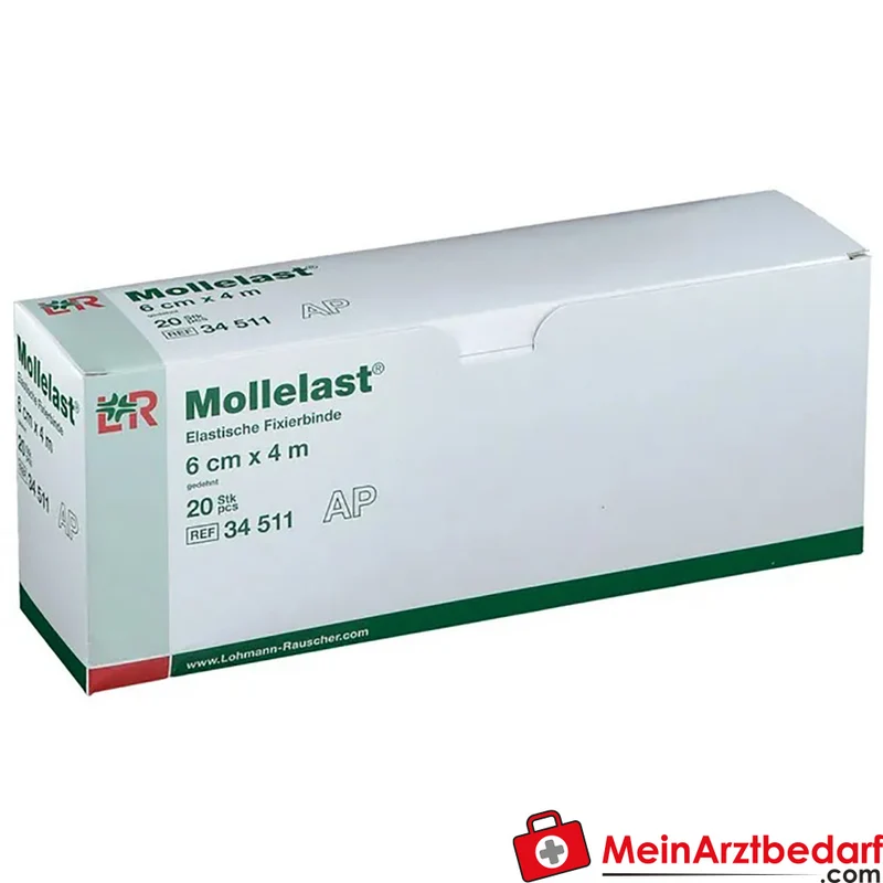Mollelast® Fixierbinde 6 cm x 4 m längselastisch 20 Stück