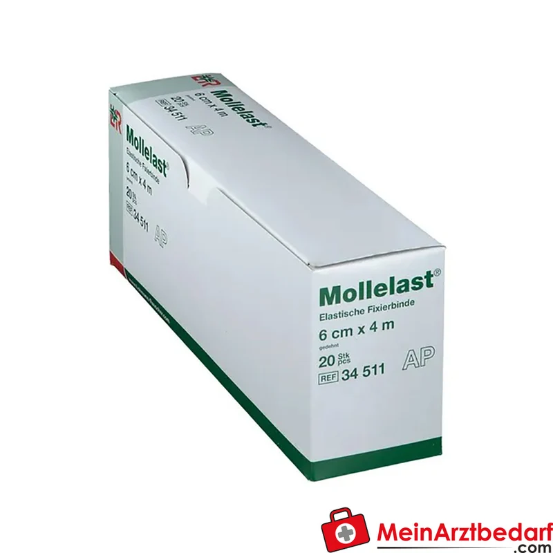 Mollelast® Fixierbinde 6 cm x 4 m längselastisch 20 Stück