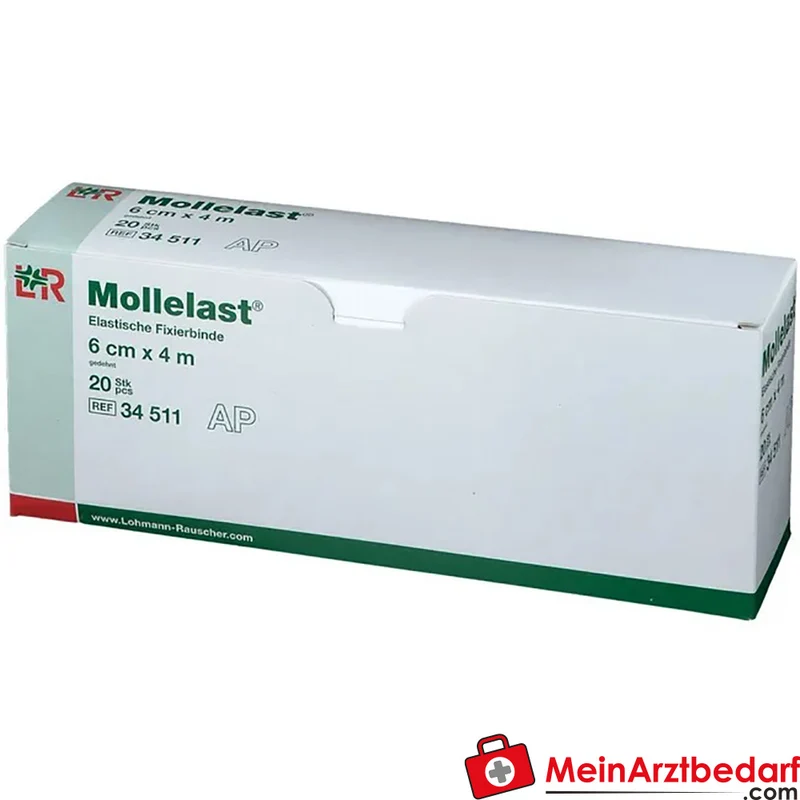 Mollelast® Fixierbinde 6 cm x 4 m längselastisch 20 Stück