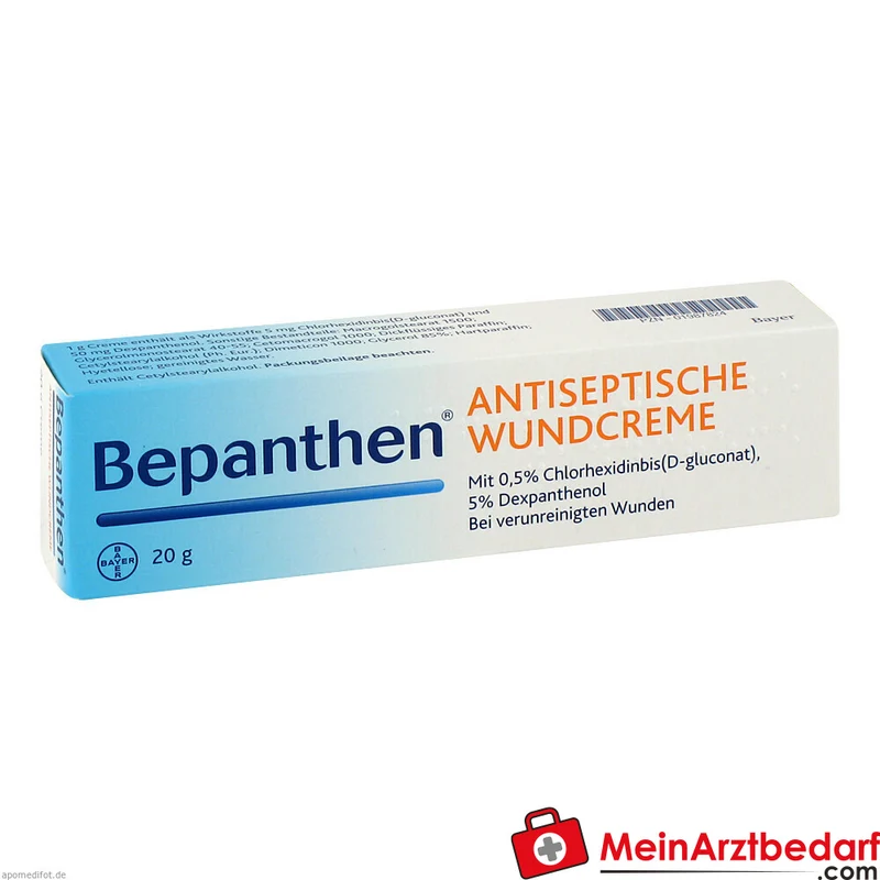 Bepanthen Antiseptische Wundcreme Dexpanthenol 50 mg Chlorhexidin digluconat 5 mg Creme