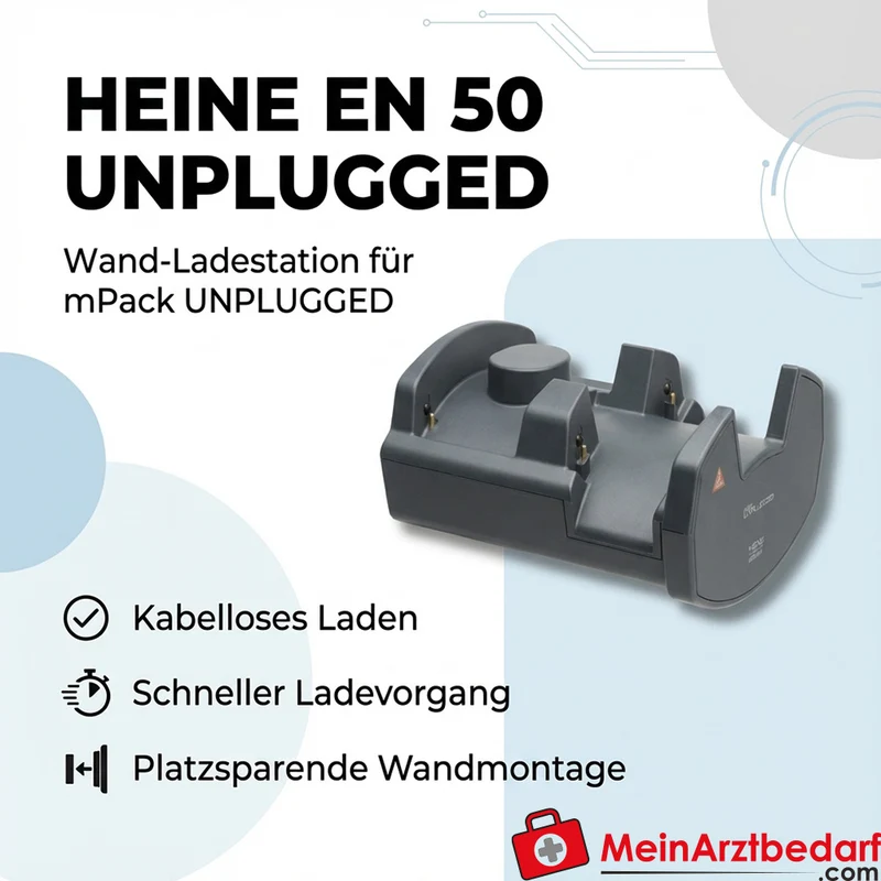 HEINE EN 50 UNPLUGGED Wand-Ladestation für mPack UNPLUGGED