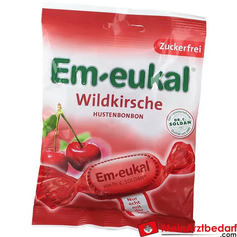 Em-eukal Wildkirsche zuckerfrei Bonbons mit Vitamin C 75 g