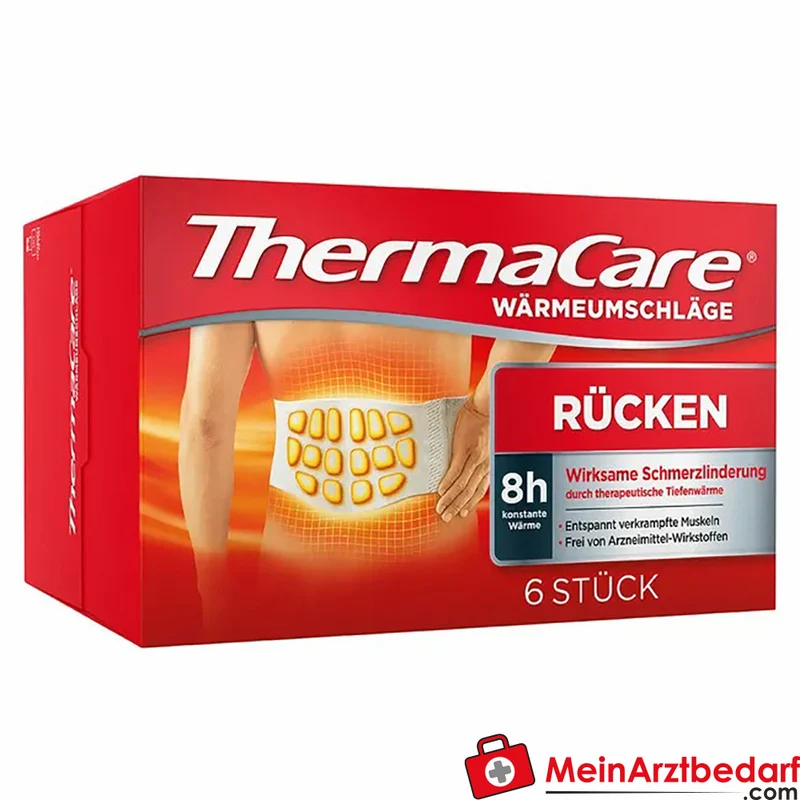 ThermaCare Wärmeumschläge Rücken XXL 1,20 m 8 Stunden 6 Stück