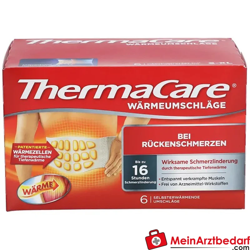 ThermaCare Wärmeumschläge Rücken XXL 1,20 m 8 Stunden 6 Stück