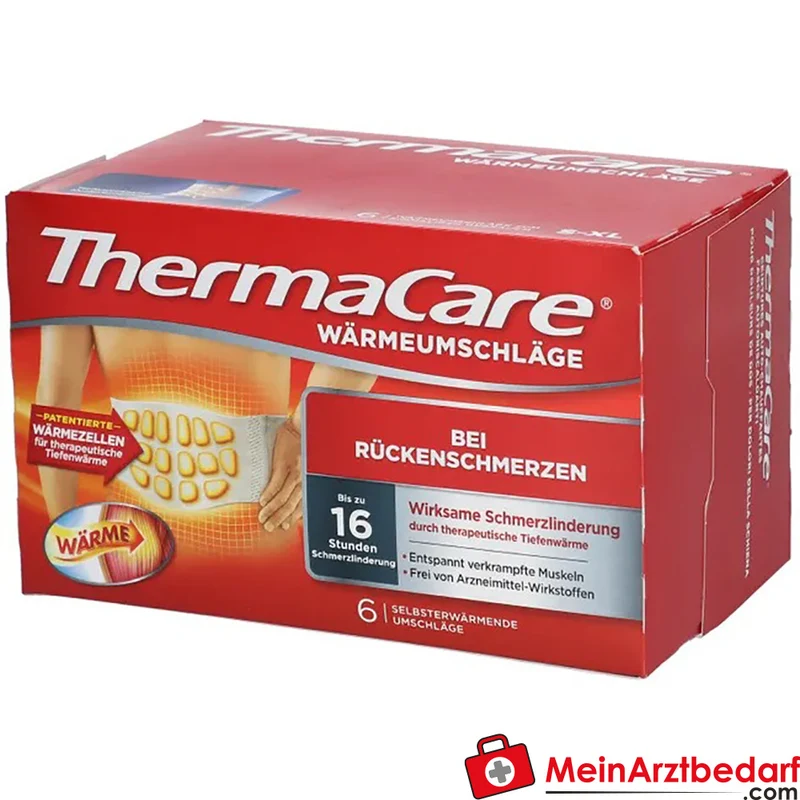 ThermaCare Wärmeumschläge Rücken XXL 1,20 m 8 Stunden 6 Stück