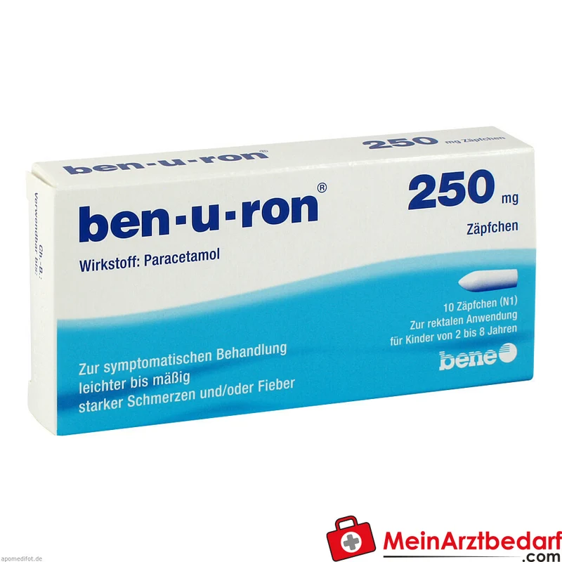 Ben-u-ron Paracetamol 250 mg Zäpfchen für Kinder