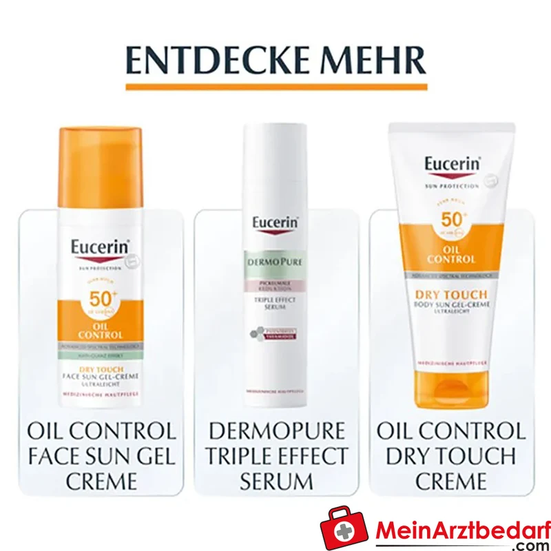 Eucerin Oil Control Face Sun Gel-Creme LSF 30 50 ml für fettige, unreine und zu Akne neigende Haut