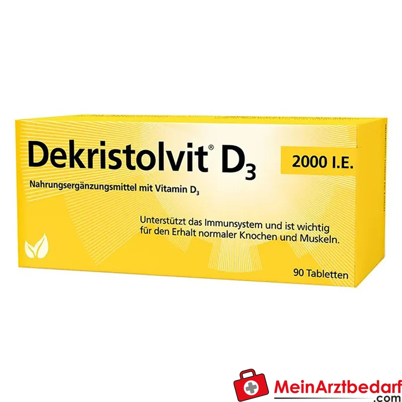 Hübner Dekristolvit D3 2.000 I.E. Tabletten 90 Stück