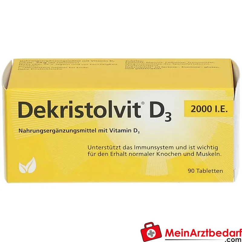Hübner Dekristolvit D3 2.000 I.E. Tabletten 90 Stück