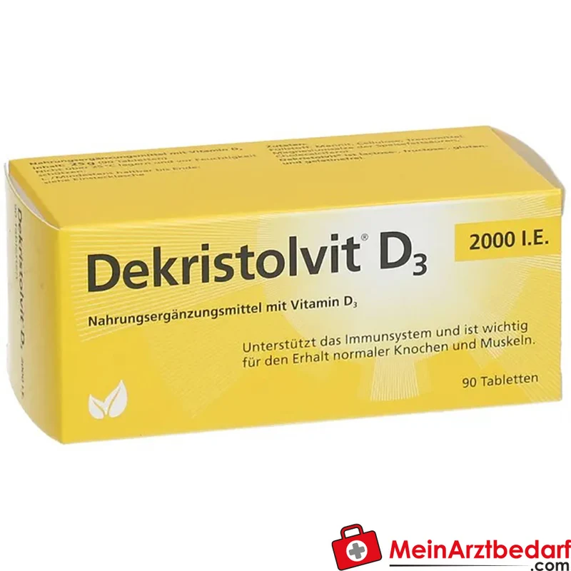 Hübner Dekristolvit D3 2.000 I.E. Tabletten 90 Stück