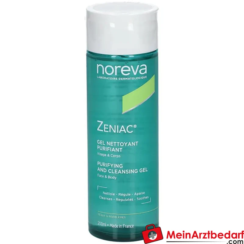 noreva Zeniac Reinigungsgel mit Salbei-, Kresse- & Klettenwurzelextrakt 200 ml