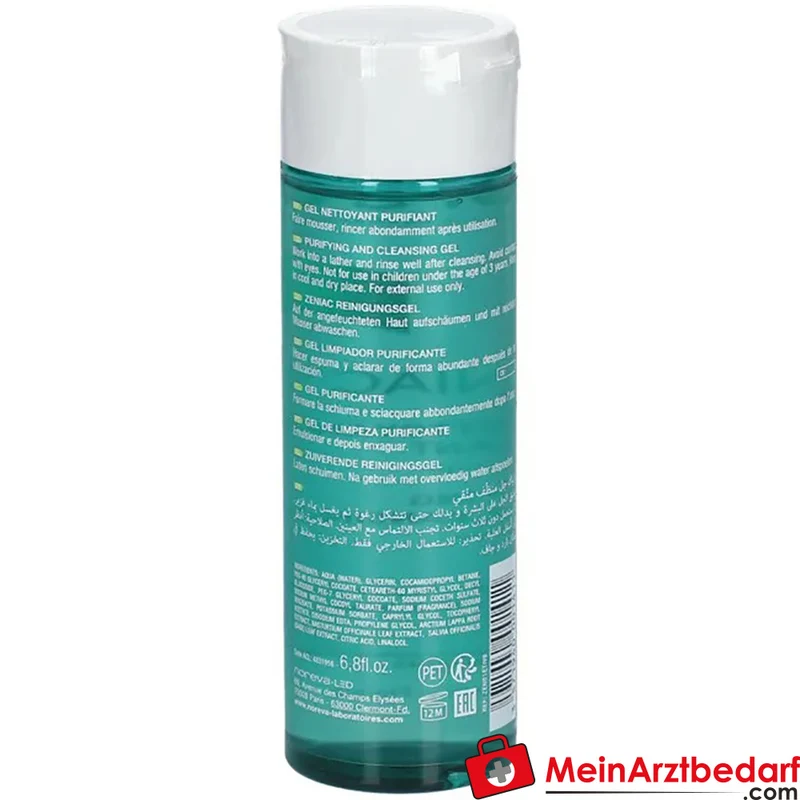 noreva Zeniac Reinigungsgel mit Salbei-, Kresse- & Klettenwurzelextrakt 200 ml