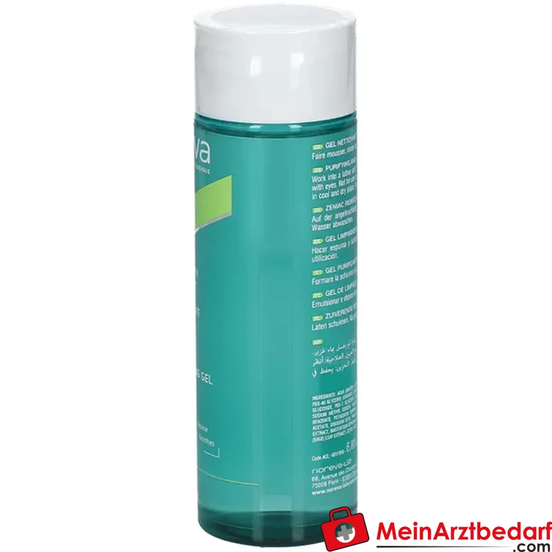 noreva Zeniac Reinigungsgel mit Salbei-, Kresse- & Klettenwurzelextrakt 200 ml