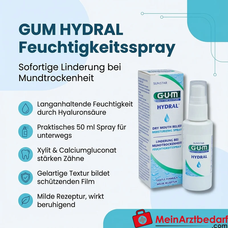 GUM HYDRAL Hyaluronsäure Feuchtigkeitsspray 50 ml