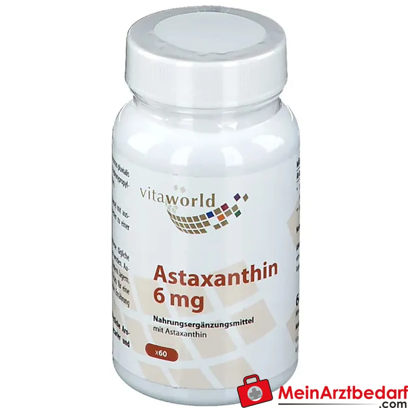 Astaxanthin 6 mg Kapseln 60 Stück, aus Haematococcus pluvialis-Alge