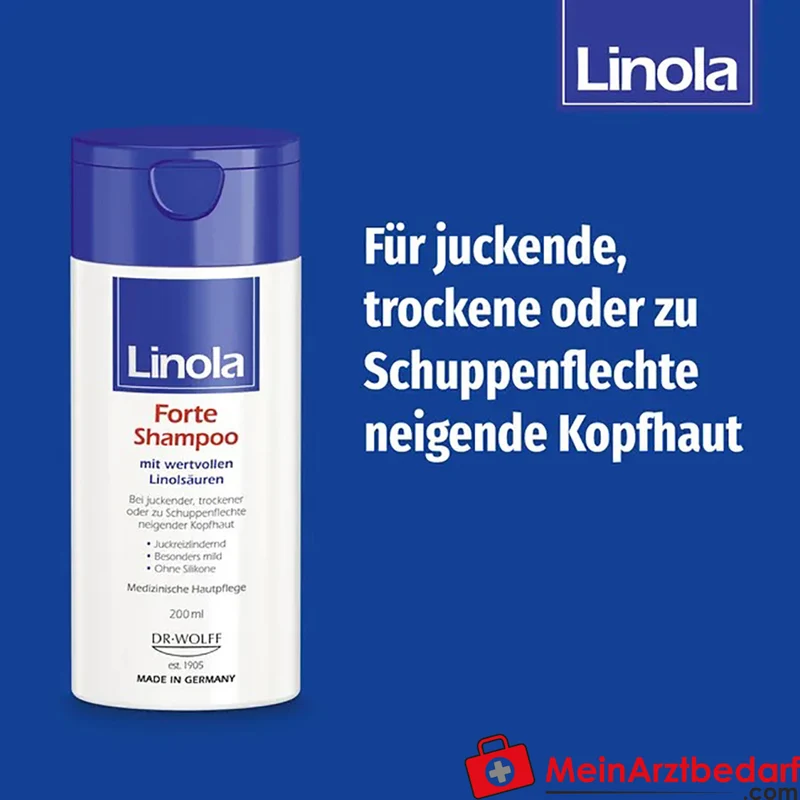 Linola Forte Shampoo mit Linolsäuren 200 ml – bei juckender, trockener Kopfhaut