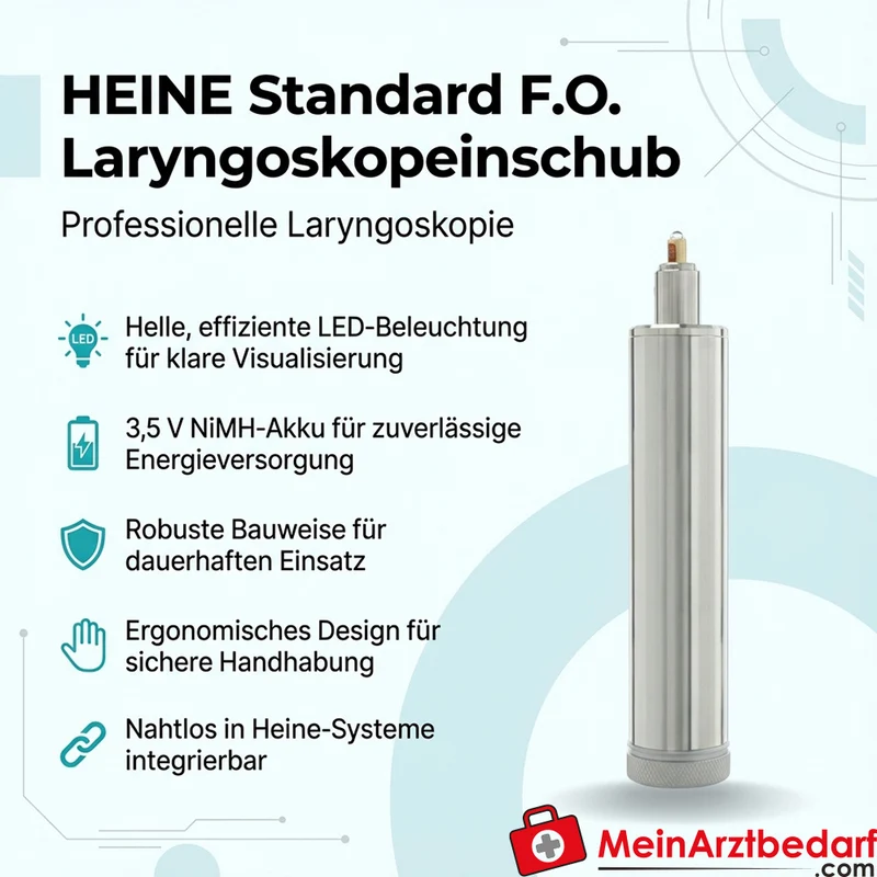 Heine Standard F.O. Laryngoskopeinschub 3,5 V NiMH LED