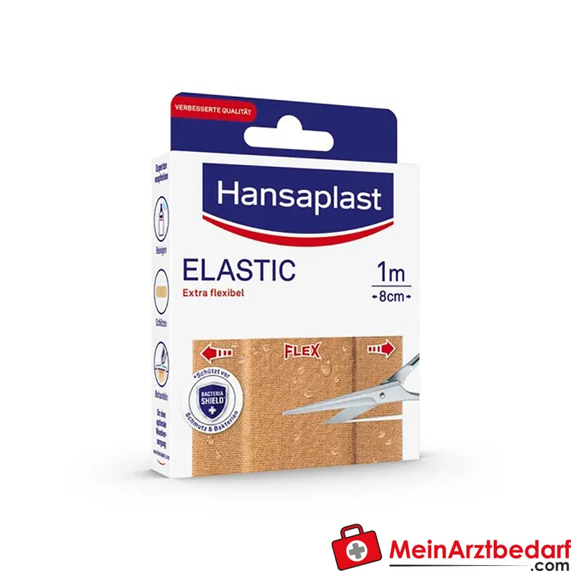 Hansaplast Elastic elastisches Wundpflaster 1 m x 8 cm 1 Stück