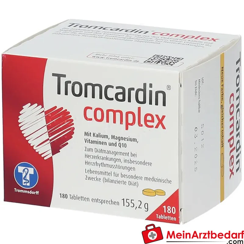 Tromcardin® complex Coenzym Q10 15 mg Tabletten mit Kalium 117,3 mg und Magnesium 36,5 mg 120 St.