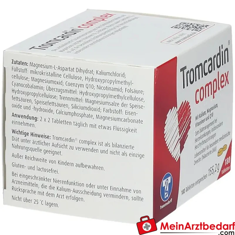 Tromcardin® complex Coenzym Q10 15 mg Tabletten mit Kalium 117,3 mg und Magnesium 36,5 mg 120 St.