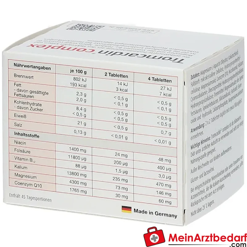 Tromcardin® complex Coenzym Q10 15 mg Tabletten mit Kalium 117,3 mg und Magnesium 36,5 mg 120 St.