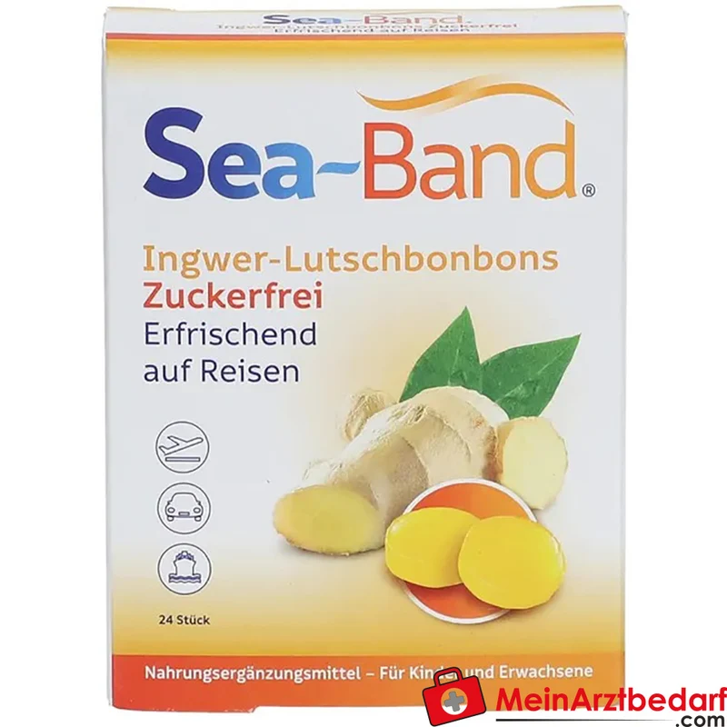 Sea-Band Ingwer-Lutschbonbons mit Ingweröl 0,2% 24 Stück