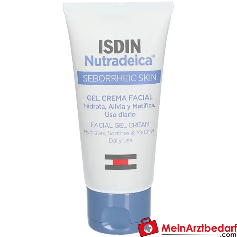 ISDIN Nutradeica Gel‑Creme 50 ml Piroctone Olamine & Zinc Pidolate für seborrhoische Gesichtshaut