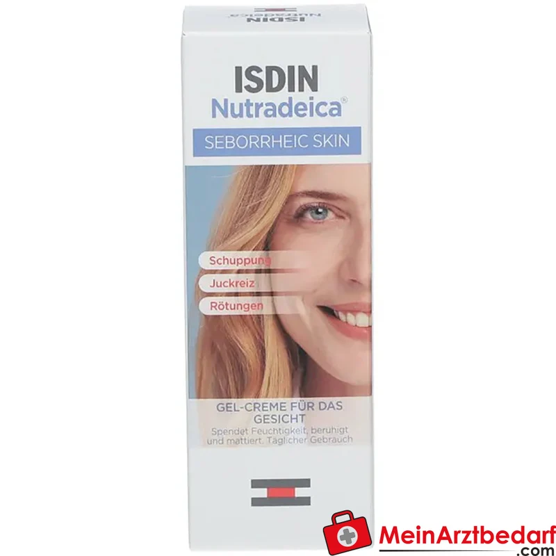 ISDIN Nutradeica Gel‑Creme 50 ml Piroctone Olamine & Zinc Pidolate für seborrhoische Gesichtshaut