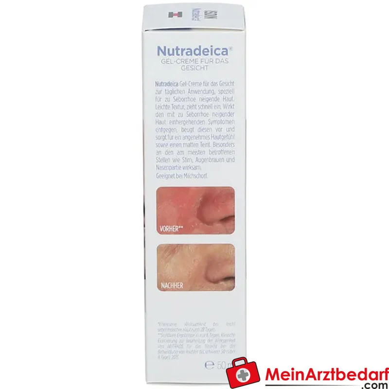 ISDIN Nutradeica Gel‑Creme 50 ml Piroctone Olamine & Zinc Pidolate für seborrhoische Gesichtshaut