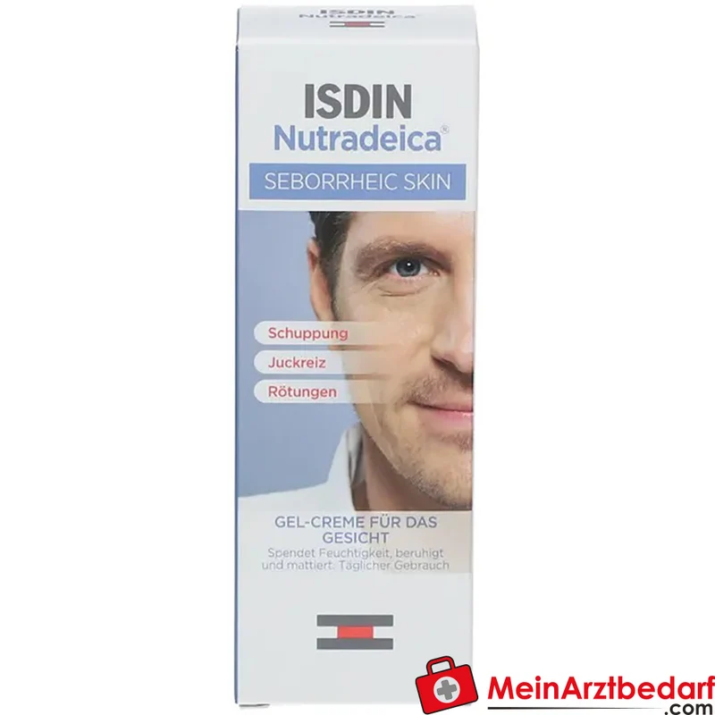 ISDIN Nutradeica Gel‑Creme 50 ml Piroctone Olamine & Zinc Pidolate für seborrhoische Gesichtshaut