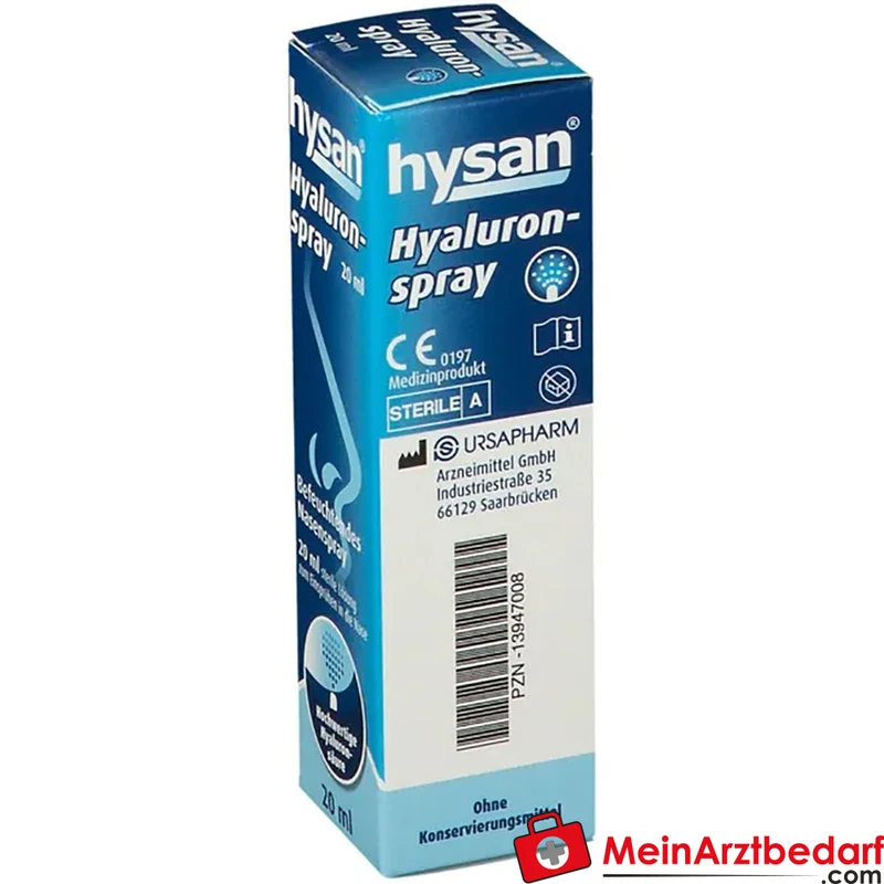 hysan Hyaluronspray 0,4 mg Hyaluronsäure (Natriumsalz) Nasenspray 20 ml