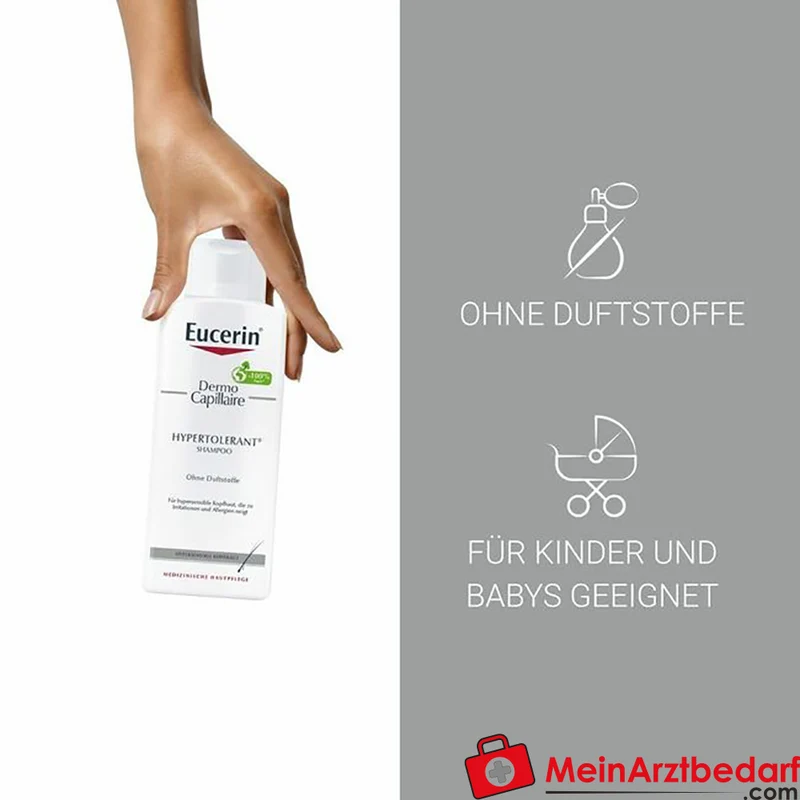 Eucerin DermoCapillaire Hypertolerant Shampoo mild für hypersensible Kopfhaut 250 ml