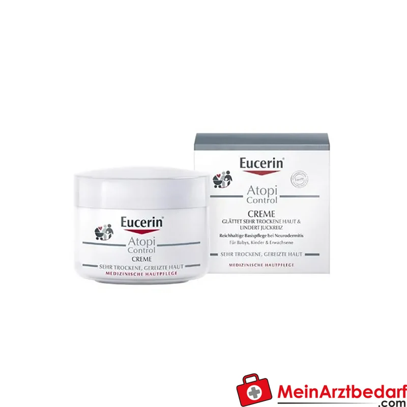 Eucerin AtopiControl Creme mit Licochalcone A und Ceramid 3 Hautcreme 75 ml